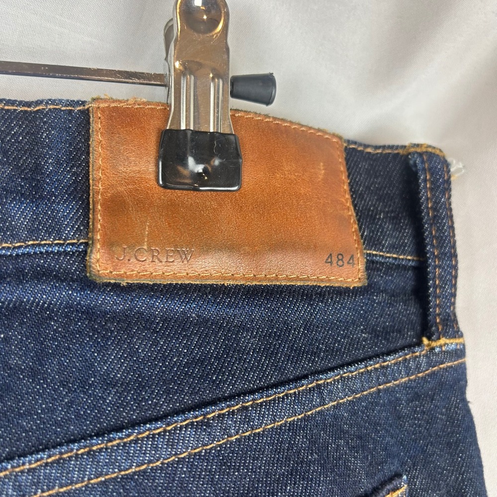 J.Crew 484 Slim Fit Jeans Dark Indigo Kurabo Japanese Denim Mens 35x32 - Picture 8 of 10